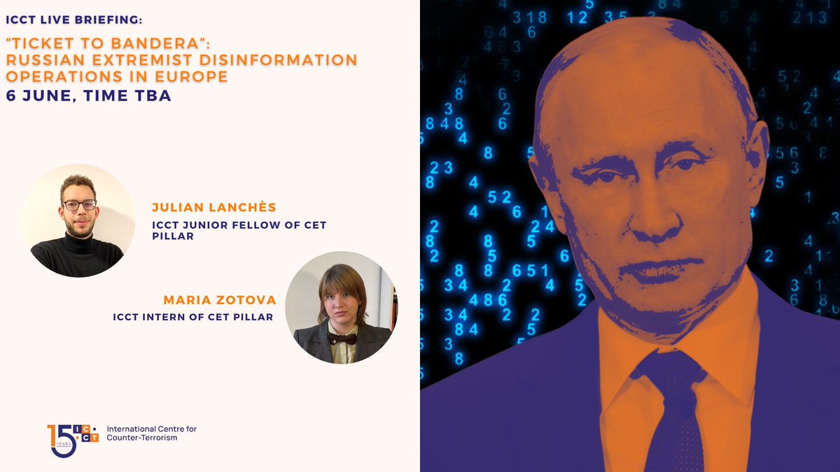 International Centre for Counter-Terrorism (@icct_thehague) on Twitter photo How is #Russia using #extremist narratives in the #EU to spread #misinformation?
This new ICCT webinar explores Russian #FIMI tactics, including extremist doxing, sabotage threats & election interference.
📅 Register here: buff.ly/wKSi0cs
<a href="/FRONTSTORY_PL/">FRONTSTORY.PL</a> <a href="/EMIF_Fund/">European Media & Information Fund</a> How is #Russia using #extremist narratives in the #EU to spread #misinformation?
This new ICCT webinar explores Russian #FIMI tactics, including extremist doxing, sabotage threats & election interference.
📅 Register here: buff.ly/wKSi0cs
<a href="/FRONTSTORY_PL/">FRONTSTORY.PL</a> <a href="/EMIF_Fund/">European Media & Information Fund</a>