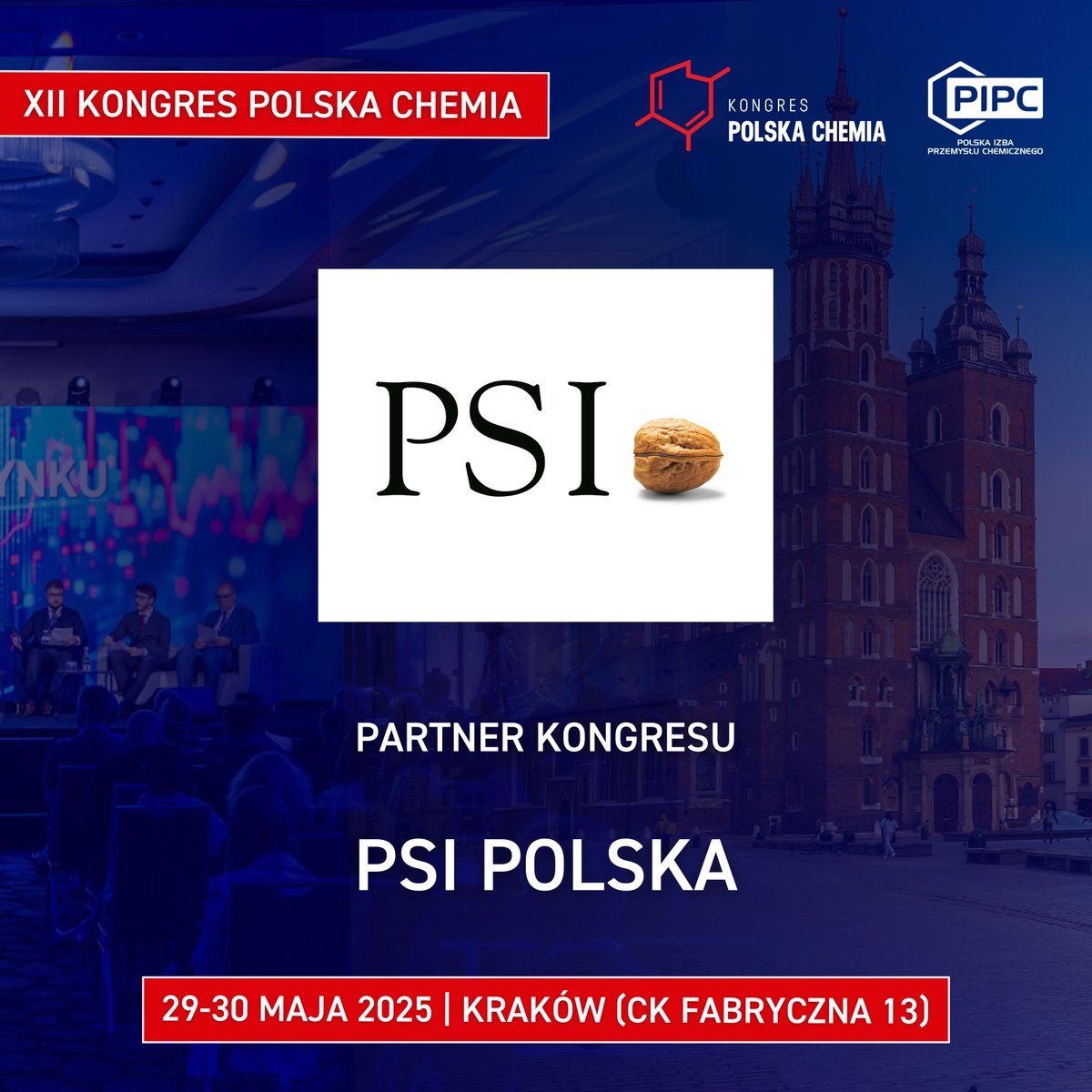 🤝 Jednym z Partnerów XII Kongresu Polska Chemia jest PSI Polska!

👉 Przejdź na stronę wydarzenia: kongrespolskachemia.pl

🎯 Poznaj agendę: kongrespolskachemia.pl/agenda/

🎟️ Nie czekaj i zarejestruj się już teraz!
rejestracja.kongrespolskachemia.pl/rejestracja