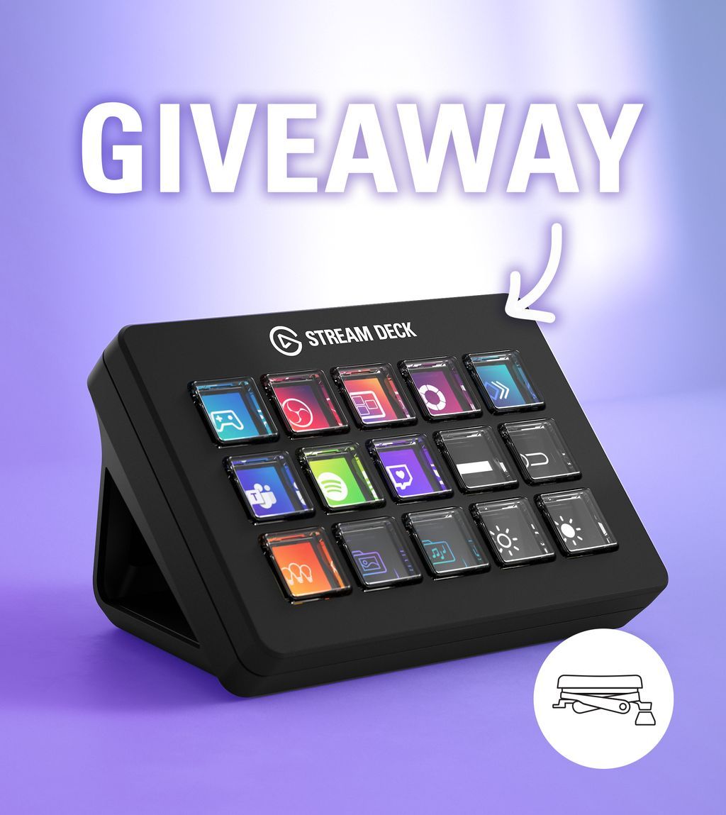 🎉 GIVEAWAY 🎉

Zum Launch verlosen wir ein Stream Deck Scissor Keys!

So machst du mit:
✅ Folge @elgatode
✅ RT + ❤️ 

Gewinner*in wird am 28.05.2025 verkündet.