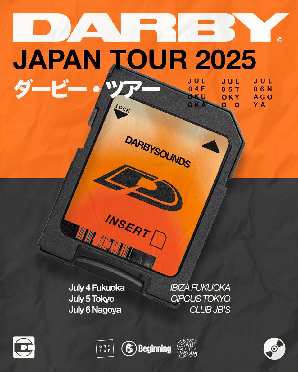 Radial (@ra__dial) on Twitter photo 『reproduct rewind pres Darby JP TOUR』
・2025/7/6(SUN)
・14:00~
・<a href="/clubjbs/">CLUB JB'S Nagoya, Jp</a>
今破竹の勢いで活躍するDarbyの来日が決定!🇦🇺
2000年初頭を感じさせるサウンドを持ちながらも革新性のある彼のトラックは必聴!!
名古屋公演はreproduct rewindでの開催!
今から予定の確保をお願いします🙆♂️ 『reproduct rewind pres Darby JP TOUR』
・2025/7/6(SUN)
・14:00~
・<a href="/clubjbs/">CLUB JB'S Nagoya, Jp</a>
今破竹の勢いで活躍するDarbyの来日が決定!🇦🇺
2000年初頭を感じさせるサウンドを持ちながらも革新性のある彼のトラックは必聴!!
名古屋公演はreproduct rewindでの開催!
今から予定の確保をお願いします🙆♂️