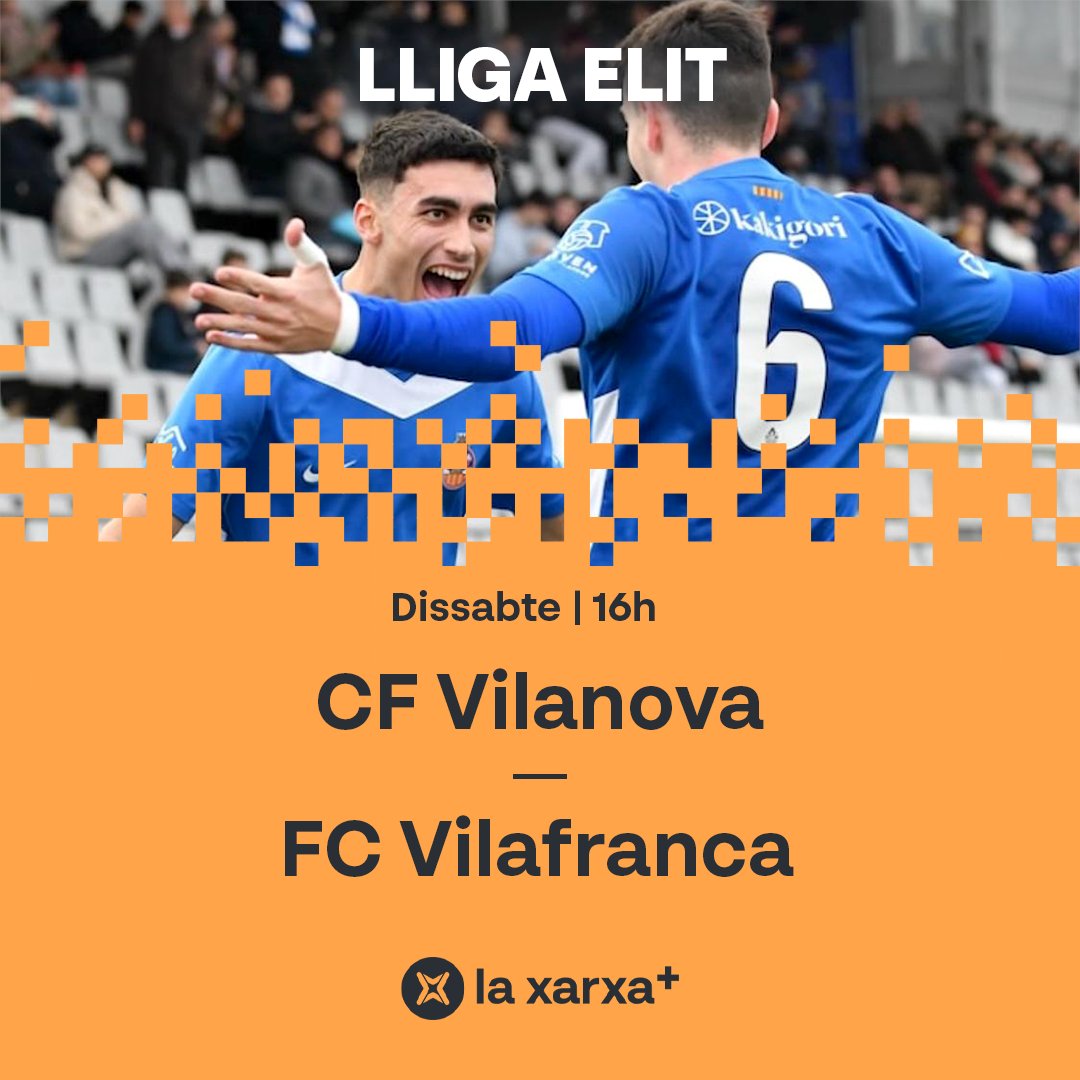 🔜 Demà a l'#EnjocTV (16h)...

🏆 Cita amb la #LligaElit!
⚽️ <a href="/cfvng/">CF Vilanova i la Geltrú</a> 🆚 <a href="/FCVilafranca/">FC Vilafranca</a>

✈️ Última jornada de lliga: l'ascens en joc!

📺💻📱📡 A <a href="/laxarxames/">La Xarxa+</a>!

#futbolcat