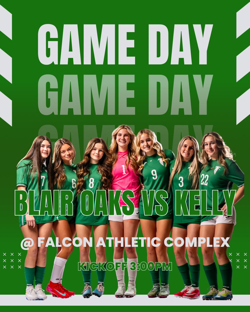 💚⚽️🤍The dance continues today💚⚽️🤍

Class 1 District 1 

📅 Wednesday, May21st 
📍 Falcon Atheltic Complex 
 
⏰ 3:00PM
➡️ Blair Oaks 
Vs
➡️ Kelly 

⏰ 5:00PM
➡️ Bishop DuBourg  
Vs
➡️ Gateway Science Charter  

⏰ 7:00PM
➡️ Maplewood Richmond Hts  
Vs
➡️ Hancock