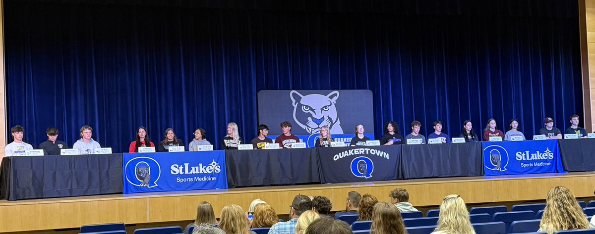 mfriedmanPGH's tweet image. Last week was our @OfficialQCHS Signing Day at @QCSD_Schools —and what a proud moment for our school community!
We honored our student-athletes who are officially committing to continue their athletic and academic journeys at the collegiate level.
Their hard work, discipline,…