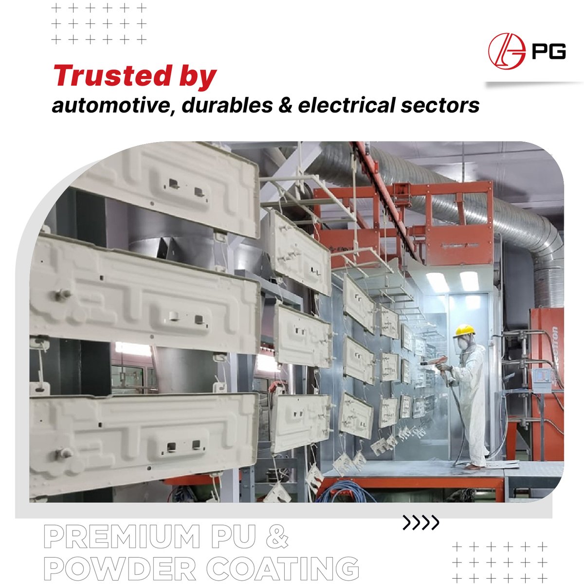 PGElectroplast's tweet image. PU Painting &amp;amp; Powder Coating, perfected by PG for unmatched durability and finish.
Trusted across automotive, consumer durables &amp;amp; electrical industries.

#PUPainting #PowderCoating #PG