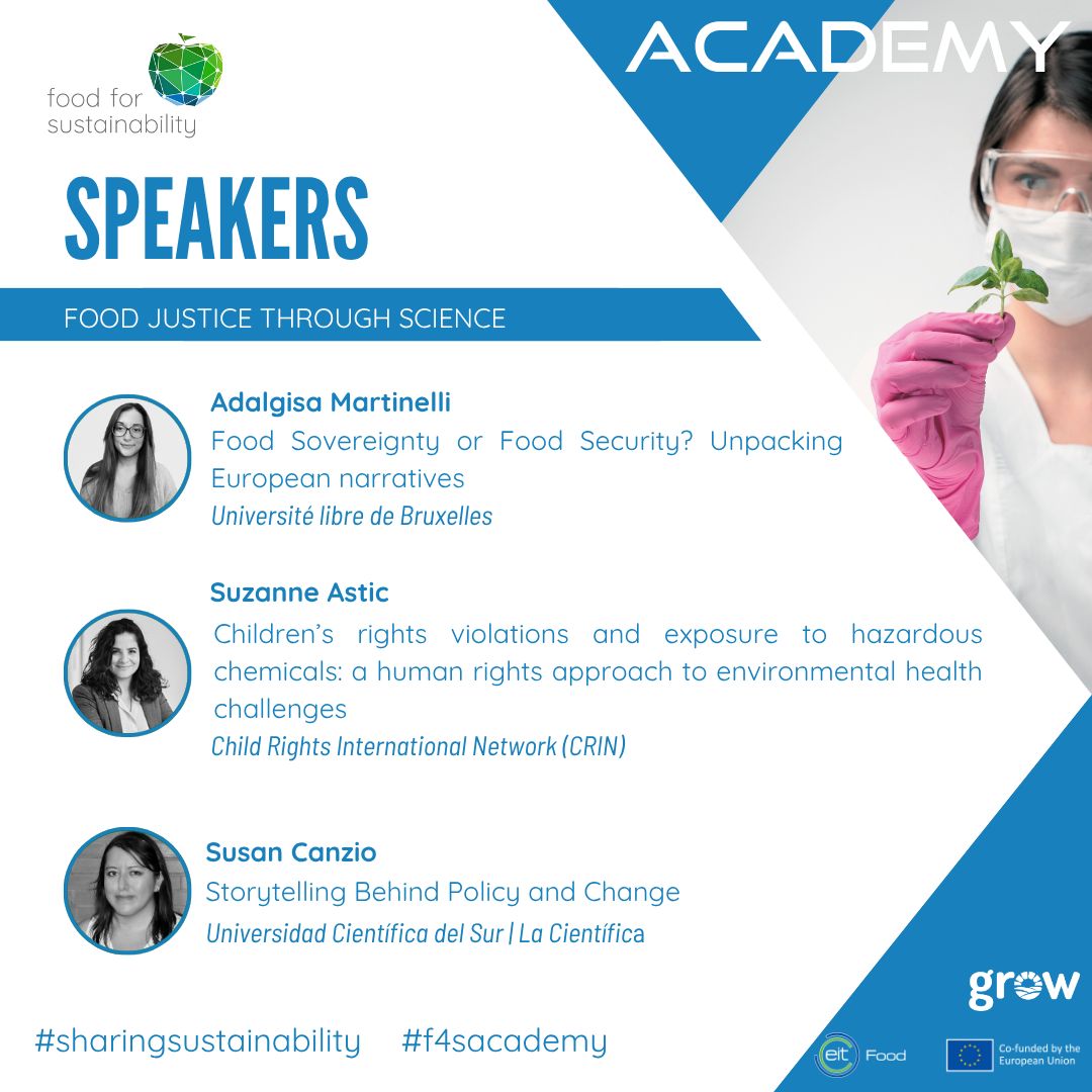Grateful to speak at the recent “Food Justice Through Science” webinar, hosted by Food4Sustainability CoLAB focusing on #Science communication

It was a privilege to share some preliminary findings of my PhD on #European #narratives: from food security to food #sovereignty 🌱