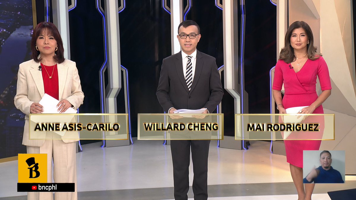 Sisimulan na ang #Agenda!

Samahan sina <a href="/willardcheng/">Willard Cheng</a>, <a href="/Mai_Rodrigz/">Mai Rodriguez</a> at Anne Asis-Carilo sa pagtutok sa mga pinakamaiinit na isyu ng lipunan.

YT: youtube.com/live/Pws3zL0GP…
FB: facebook.com/share/v/14pdBL…