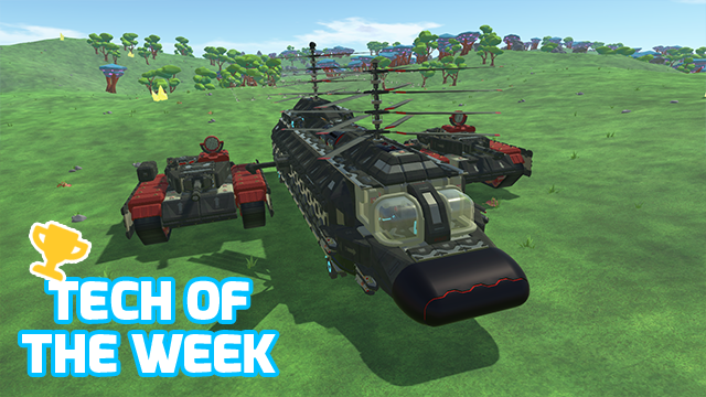 🏆 Tech of the Week 🏆 Have you ever wanted a transport helicopter carrying 2 tanks? The Chinook T-Z from mochathought581 may be just what you're looking for.
<a href="/Steam/">Steam</a> Workshop: steamcommunity.com/sharedfiles/fi…