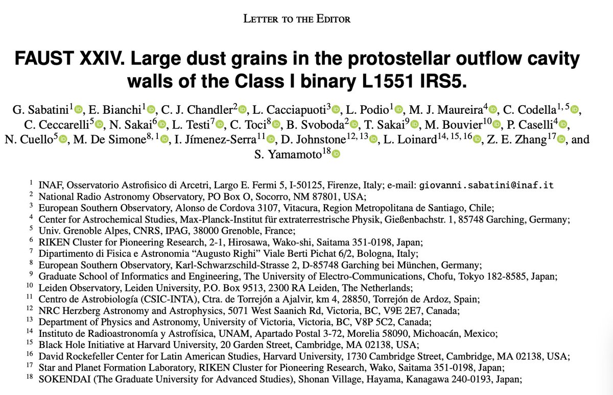 Growing planetesimals? Protostellar outflow cavities as large grains factories.... 🥳
arxiv.org/abs/2505.13596…
#astrochemistry