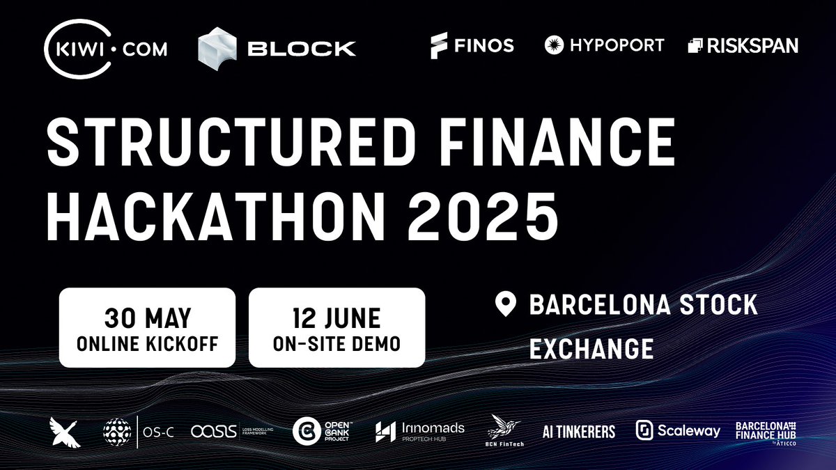 AlgoritmicaAI's tweet image. 🚀 The Structured Finance #Hackathon is back!
Last year, developers came together to tackle challenges in the most complex & least automated areas of finance.
The competition returns online on 30 May, ending in #Barcelona on 12 June!
Sign up here🔗barcelona.aitinkerers.org/p/structured-f… #AI
