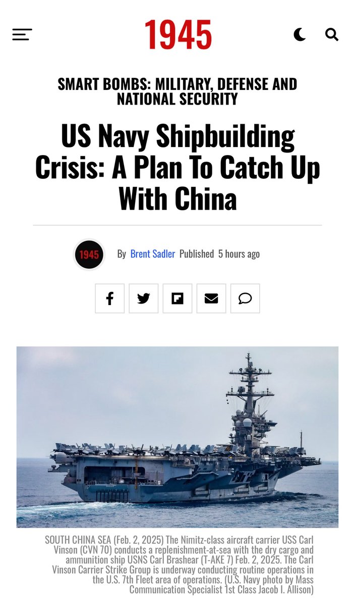 brentdsadler's tweet image. Don’t Fear SAWS - an opportunity to fix long-term shipbuilding contracting

The Secretary of the Navy testified recently, and a theme of that hearing was shipbuilding, with calls to rethink how naval shipbuilding contracting is done.

As Congress debates a potential $150 billion…