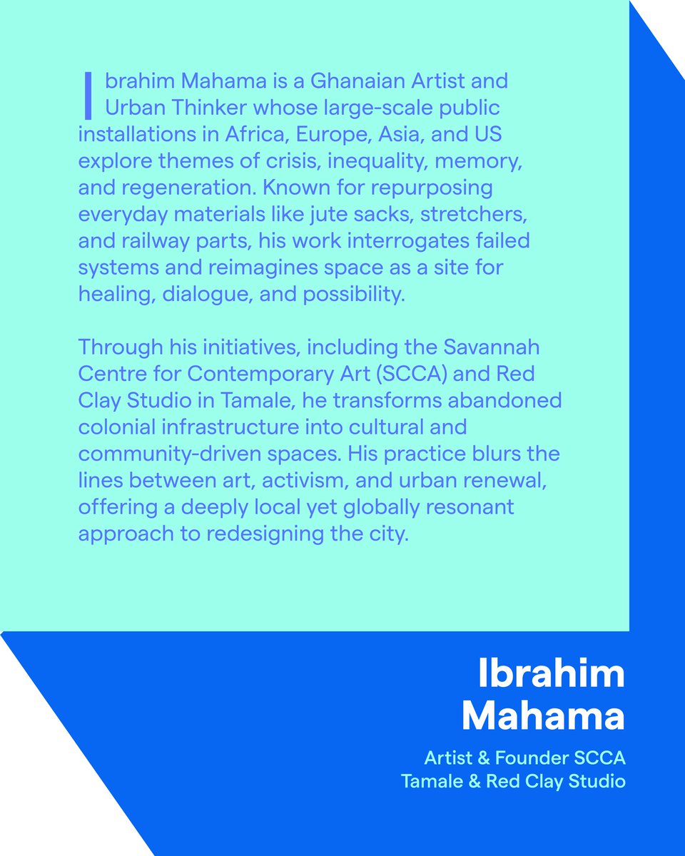 scolpta (@scolpta) on Twitter photo We have <a href="/ibrahim_mahama/">Ibrahim mahama</a> on for tomorrow.
He is a globally acclaimed artist & urban thinker, whose work transforms everyday materials into bold public installations that challenge inequality and reclaim broken spaces.
Are you in now? lu.ma/yrmdj46u We have <a href="/ibrahim_mahama/">Ibrahim mahama</a> on for tomorrow.
He is a globally acclaimed artist & urban thinker, whose work transforms everyday materials into bold public installations that challenge inequality and reclaim broken spaces.
Are you in now? lu.ma/yrmdj46u