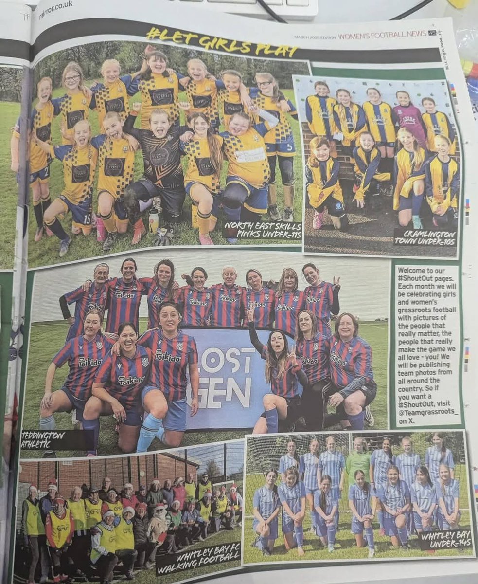 Grassroots (@teamgrassroots_) on Twitter photo 🚨 Want your girls' team featured in a National Newspaper?
🗣️Calling out to the women's game, our founder <a href="/PaulKirton_/">Paul Kirton</a> and The Mirror work together on a monthly newspaper called Women's Football News.
He is looking to give your teams a shout-out in the newspaper. Deadline is 🚨 Want your girls' team featured in a National Newspaper?
🗣️Calling out to the women's game, our founder <a href="/PaulKirton_/">Paul Kirton</a> and The Mirror work together on a monthly newspaper called Women's Football News.
He is looking to give your teams a shout-out in the newspaper. Deadline is