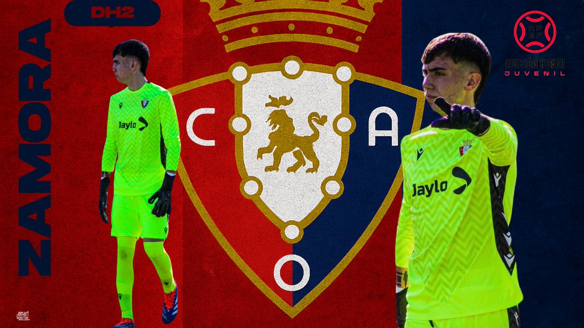 🧤𝓐𝓼𝓲𝓮𝓻 𝓗𝓮𝓻𝓻𝓮𝓻𝓪, mejor portero del G2 de <a href="/JuvenilDH/">Juvenil División de Honor</a>  y tercero en los siete grupos de la máxima categoría de <a href="/futboljuvenil_/">Fútbol Juvenil</a>.

😳 El meta de <a href="/Osasuna/">C. A. OSASUNA</a>  tan solo ha encajado ¡13 goles en 19 partidos!

#EmartSoccerbase #FamiliaEmartSoccer #CAOsasuna #juvenildh