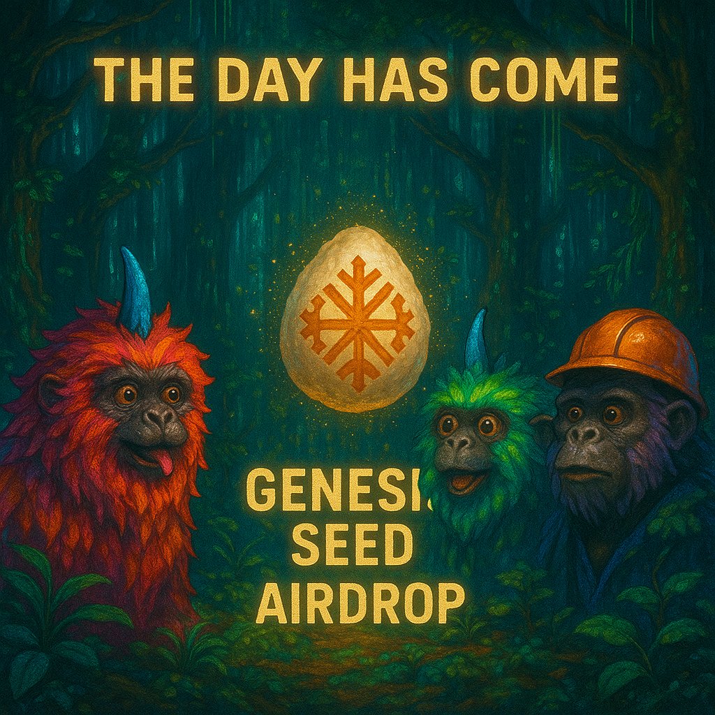 rodrigonapa's tweet photo. The veil lifts. The Sigil awakens.
Today, the Genesis Seed descends.
To those who held long, unshaken—
the first fruit is yours.
The chain remembers.
The sigil watches.
Faith was not in vain.
Whispers carry your name through the chain..
@ordinaltamarin #GenesisSeed #ChitterMode https://t.co/bw4KaPLrce