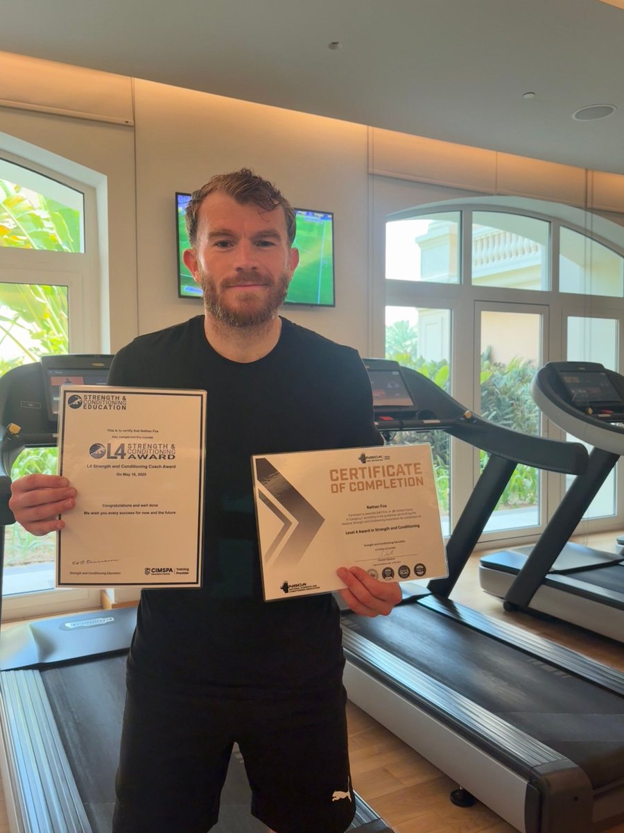 🎓🚀 Congratulations to Level 4 S&amp;C Graduate, Nathan! In his own words: 

"I would strongly recommend this company to anyone looking to further their knowledge in S&amp;C. Thanks guys!"
