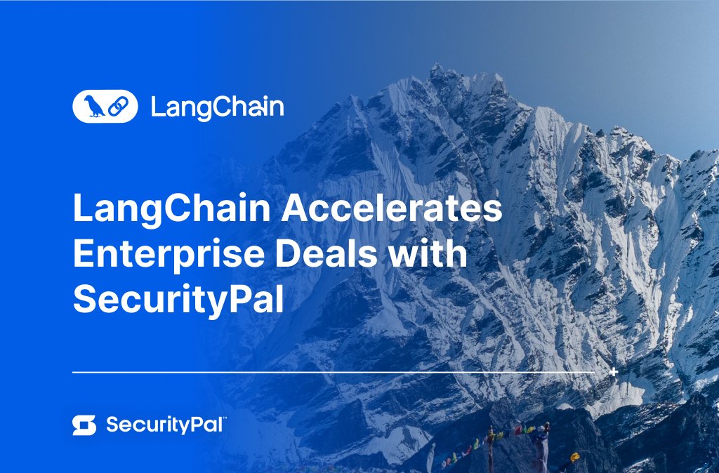 security_pal's tweet image. Tired of security reviews slowing down your sales? 🐌 Not LangChain anymore! With SecurityPal, they're crushing security questionnaires, cutting 80% of the workload & closing deals faster. 🚀
Read the full case study: hubs.la/Q03nvPdh0