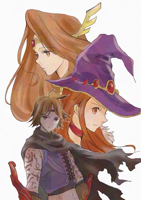 久しぶりに昔のゲームのイラスト『ヴィーナス&amp;ブレイブス〜魔女と女神と滅びの予言〜』というゲーム不老不死の主人公が100年間戦い続けるというだけでもツボなのに音楽もイラストもストーリーも素敵なゲームでした#ヴィーナスアンドブレイブス #ファンアート 