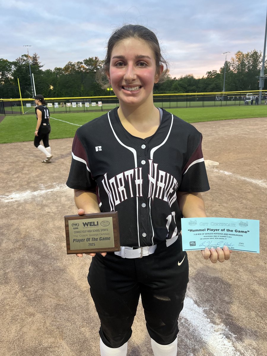 Alex Anquillare, North Haven High School, had 4 hits and scored 2 runs, in a 7-6 win over Shelton TheCoachWELI