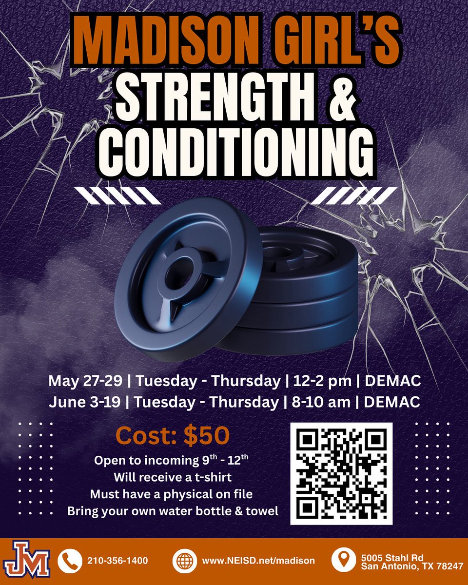 Come get stronger for your season. Starts May 27. All sports welcome.