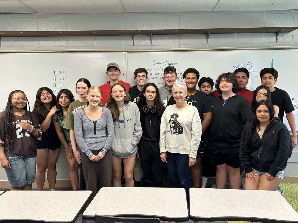 Last day, last speech, last celebration with this incredibly brave, vulnerable, and kind group of speech students ❤️🔥🎤🥁