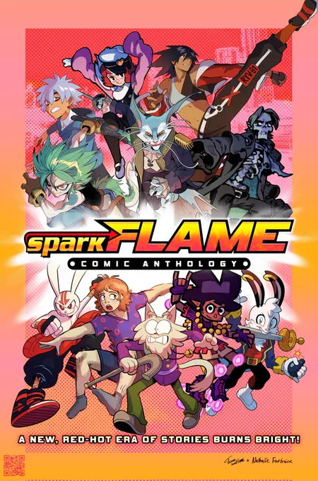 SparkFlame is now LIVE!
A bunch of the IDW Sonic crew got together and made a comic anthology with our own original stories and characters. You can download the digital version now 🔥🔥🔥
https://t.co/uGhdd1FIaW 