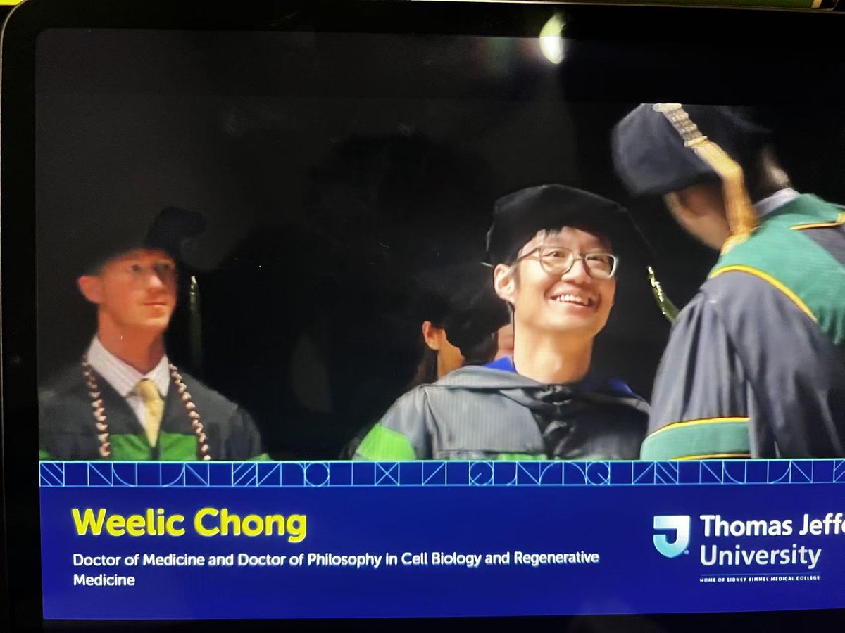 Wee11c's tweet photo. Today marks the beginning of a new chapter! After 9 years, finished MDPhD! Happy graduation to everyone else graduating this year, Class of 2025! @JeffersonUniv https://t.co/LjMsOw9btN