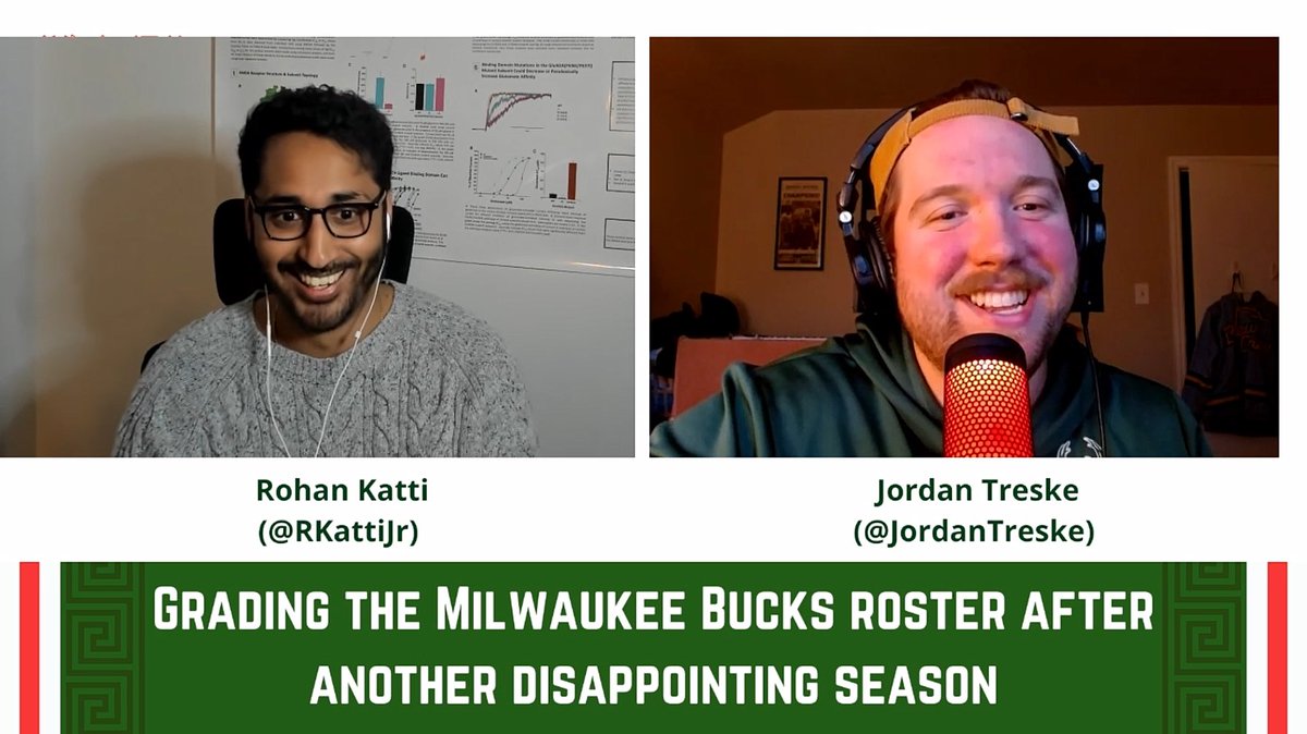 Rohan Katti (@rkattijr) on Twitter photo 🚨NEW POD🚨
The Bucks will have to overhaul their roster, so <a href="/JordanTreske/">Jordan Treske</a> and I went through and graded the whole roster to start and figure out who should go
Presented by <a href="/PrizePicks/">PrizePicks</a>
🍎 podcasts.apple.com/us/podcast/gyr…
🟢 open.spotify.com/episode/7BoiA8…
📹youtube.com/@WatchGSPN 🚨NEW POD🚨
The Bucks will have to overhaul their roster, so <a href="/JordanTreske/">Jordan Treske</a> and I went through and graded the whole roster to start and figure out who should go
Presented by <a href="/PrizePicks/">PrizePicks</a>
🍎 podcasts.apple.com/us/podcast/gyr…
🟢 open.spotify.com/episode/7BoiA8…
📹youtube.com/@WatchGSPN