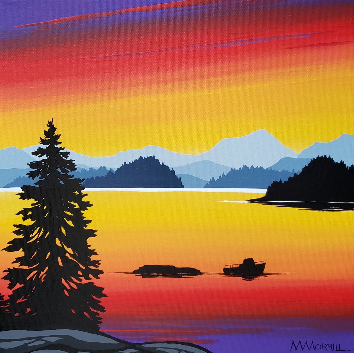Sailors Delight II
12x12 acrylic on canvas 
Available at Koyman Galleries in Ottawa, Ontario