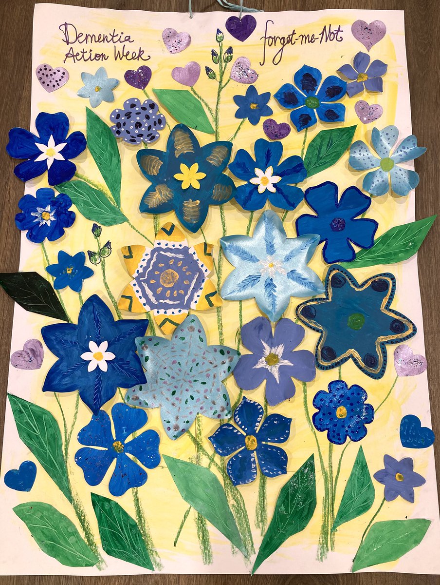 MojoWorcester's tweet photo. How pretty!!! 🤩 Totally amazed how the same project can look so different but always beautiful!! 😍 
Midweek on #DementiaAwarenessWeek #dementiaactionweek 
Love it!!!!
#residentswellbeing
#carehomes
#WellBeing
#artsanscraftsincare
#artivitycoordinators
#artsinhealth https://t.co/FoCUBj182c