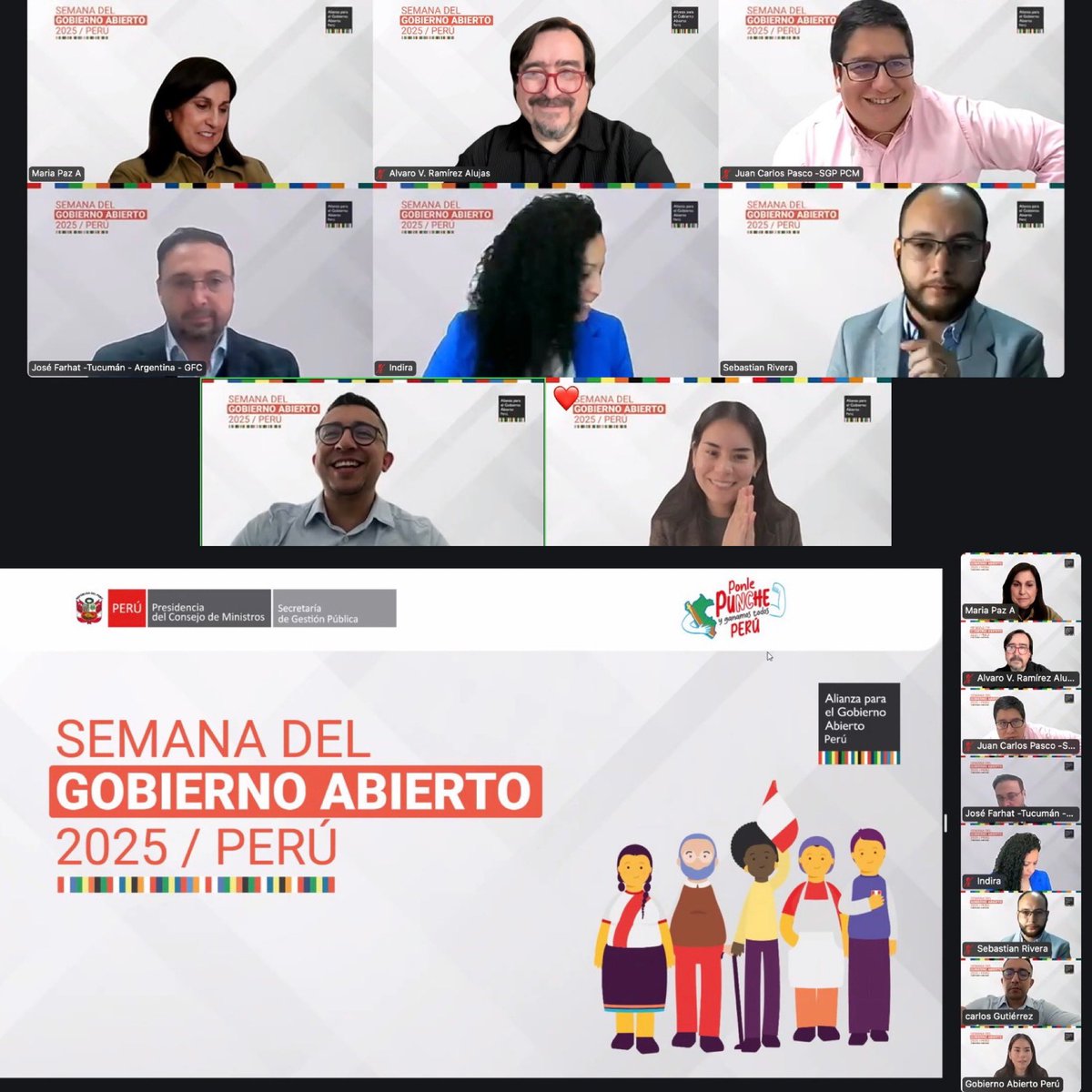 Álvaro V. Ramírez-Alujas 👾 (@redmatriz) on Twitter photo Comenzamos ya el evento en Perú #GobiernoAbierto con sello territorial: construyendo desde lo local, pueden seguir la transmisión en este enlace: facebook.com/sgp.pcm <a href="/SGP_PCM/">Secretaría de Gestión Pública - PCM</a> <a href="/GIGAPP/">GIGAPP Iberoamérica</a> <a href="/TheOpenGovLab/">OpenGovLab</a> <a href="/opengovpart/">Open Gov Partnership</a> <a href="/redagachile/">Red Académica de Gobierno Abierto Chile</a> <a href="/RAGA_Int/">Red Académica de Gobierno Abierto Internacional</a> <a href="/jcpascoh/">Juan Carlos Pasco</a> #OpenGovWeek #OpenGov Comenzamos ya el evento en Perú #GobiernoAbierto con sello territorial: construyendo desde lo local, pueden seguir la transmisión en este enlace: facebook.com/sgp.pcm <a href="/SGP_PCM/">Secretaría de Gestión Pública - PCM</a> <a href="/GIGAPP/">GIGAPP Iberoamérica</a> <a href="/TheOpenGovLab/">OpenGovLab</a> <a href="/opengovpart/">Open Gov Partnership</a> <a href="/redagachile/">Red Académica de Gobierno Abierto Chile</a> <a href="/RAGA_Int/">Red Académica de Gobierno Abierto Internacional</a> <a href="/jcpascoh/">Juan Carlos Pasco</a> #OpenGovWeek #OpenGov