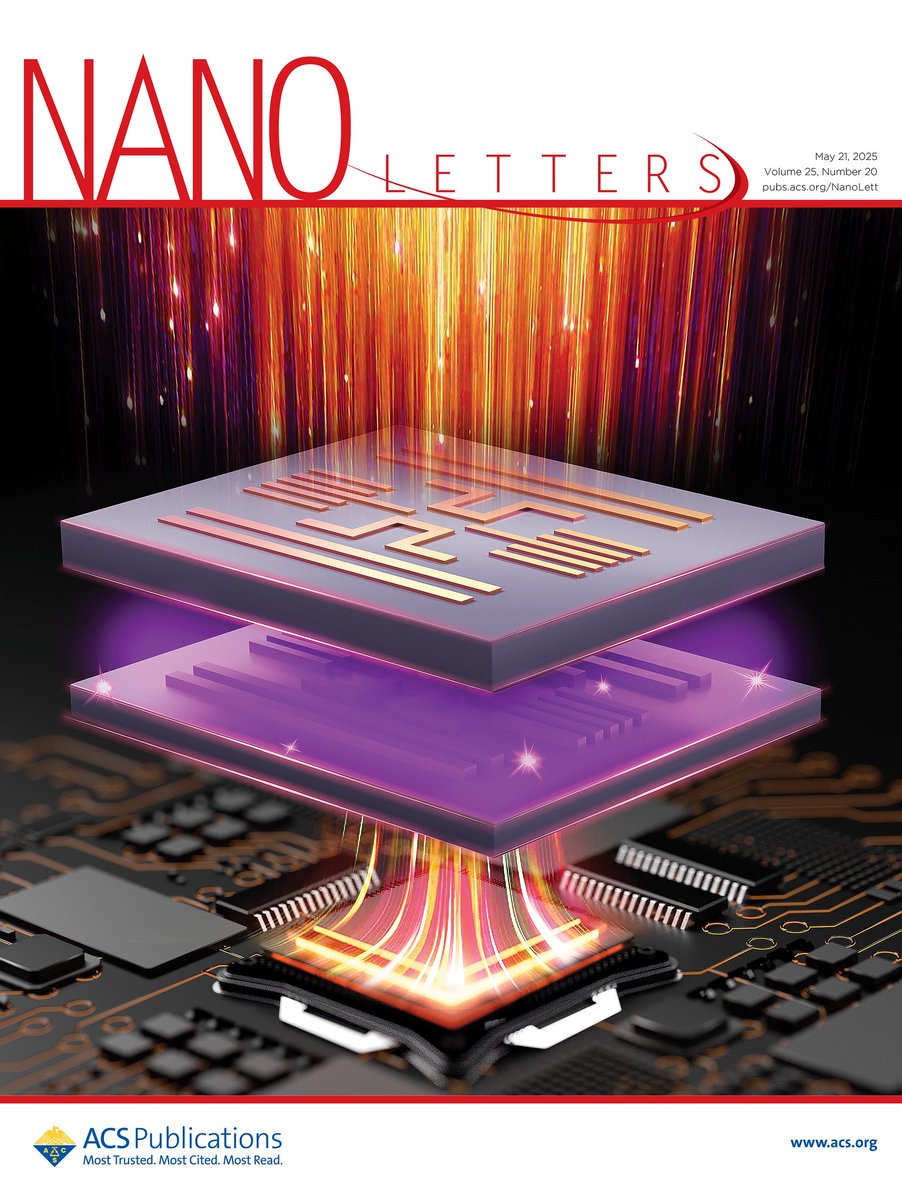 jicfeng's tweet photo. @ACSPublications Cover! As chips shrink, traditional methods hit roadblocks. Faraday lithography (FL) blends 3D nanoprinting with nanofabrication techniques to create patterns of near-perfect edges on any material, with no extra steps. https://t.co/fZ6yW3wAnU https://t.co/3t4nrWo3az