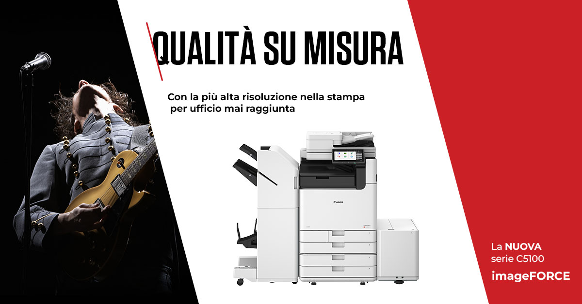 CanonBusinessIT's tweet image. La stampanti della serie #imageFORCE C5100 offrono una qualità di stampa senza pari, un controllo intuitivo e una gestione delle informazioni fluida. Sono più intelligenti e sicure, garantendo sempre prestazioni potenti. 
Scopri di più: canon.sm/4jXZuPT