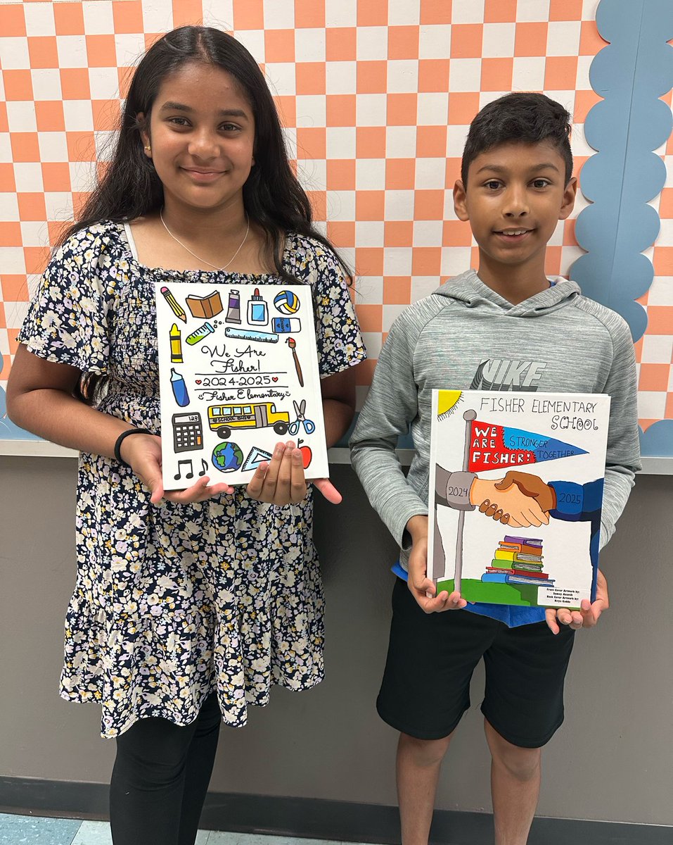 Congratulations to our yearbook cover artists, Sumay and Nitya.  Sumay designed the front cover and Nitya designed the back cover. Great job to both students!