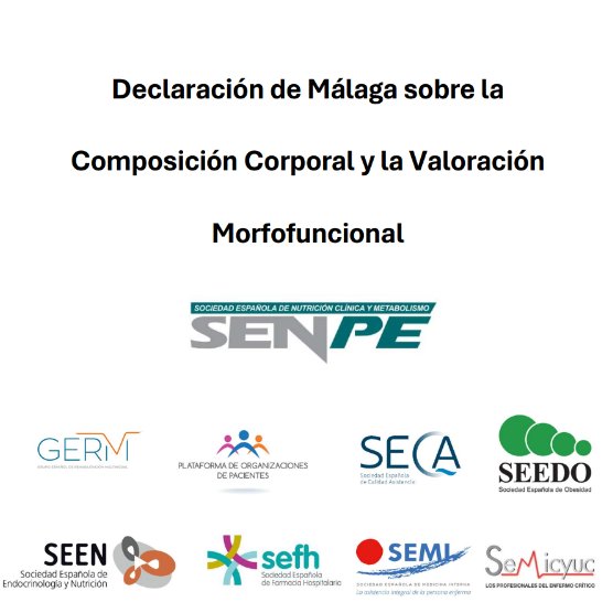 🟢La <a href="/SociedadSeedo/">Seedo</a> se adhiere a la Declaración de Málaga🫱🏼‍🫲🏻junto a otras SSCC, en la cual manifiestan su compromiso de promover la evaluación de la composición corporal (masa muscular💪🏻 y masa grasa⚖️) integrando la valoración morfofuncional dentro de una evaluación nutricional