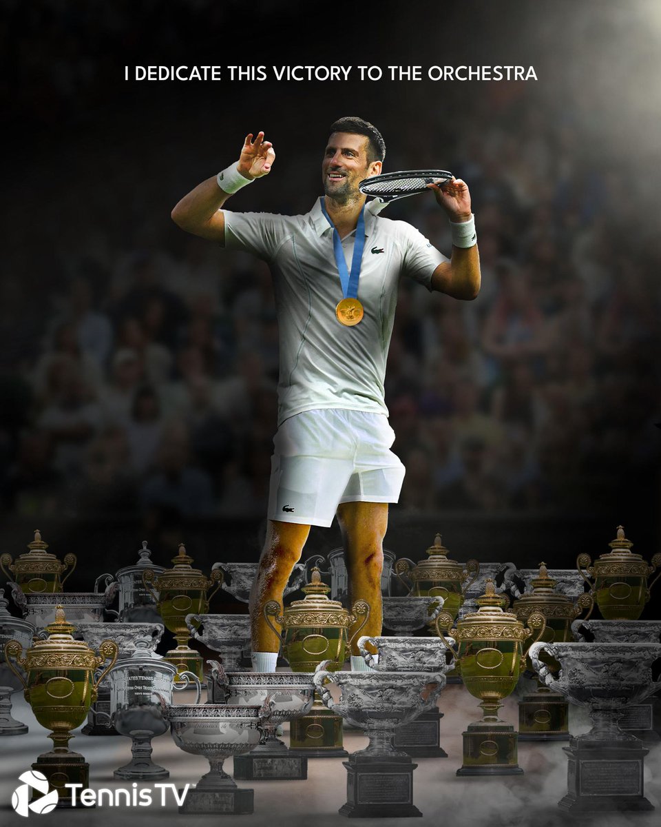 Tennis TV (@tennistv) on Twitter photo 428 weeks at No.1 (most ever) ☝️
10 x Australian Open 🇦🇺
8 x year-end No.1s 🤝
7 x Wimbledon 🇬🇧
7 x ATP Finals 🏆
4 x US Open 🇺🇸
3 x Roland-Garros 🇫🇷
2 x Career Golden Masters ✌️
1 x Davis Cup 🇷🇸
1 x Olympics Gold Medal 🥇
Happy 38th birthday <a href="/DjokerNole/">Novak Djokovic</a> 🎻🥳 428 weeks at No.1 (most ever) ☝️
10 x Australian Open 🇦🇺
8 x year-end No.1s 🤝
7 x Wimbledon 🇬🇧
7 x ATP Finals 🏆
4 x US Open 🇺🇸
3 x Roland-Garros 🇫🇷
2 x Career Golden Masters ✌️
1 x Davis Cup 🇷🇸
1 x Olympics Gold Medal 🥇
Happy 38th birthday <a href="/DjokerNole/">Novak Djokovic</a> 🎻🥳