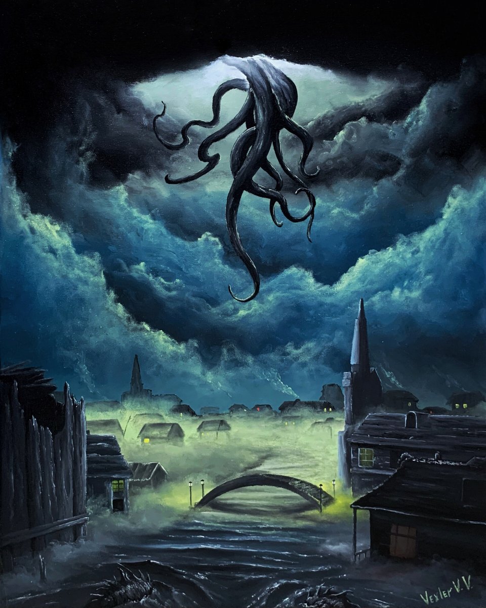 CosmicHorror637's tweet photo. The Horror Over Innsmouth by DegeneArt https://t.co/uupaERPVsR