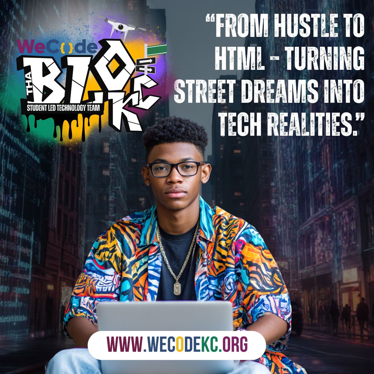 💻 From Hustle to HTML – WeCode KC’s The Block is turning street dreams into tech realities. Get involved and level up your skills! 💥 Learn more: wecodekc.org #WeCodeKC #TheBlock #TechSkills