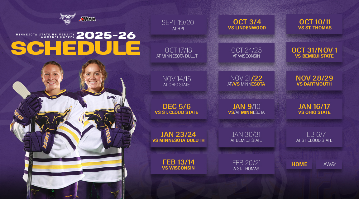 Women’s Hockey Announces 2025-26 Schedule

🔗: msumavericks.com/news/2025/5/21…