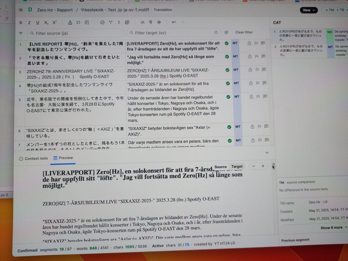 VK_Rue's tweet photo. 学校で零[hz]のLIVE REPORTを使いました。
#翻訳家 #大学生 #日本語からスヴェーデン語まで #零hz https://t.co/8qXnZpIT6P