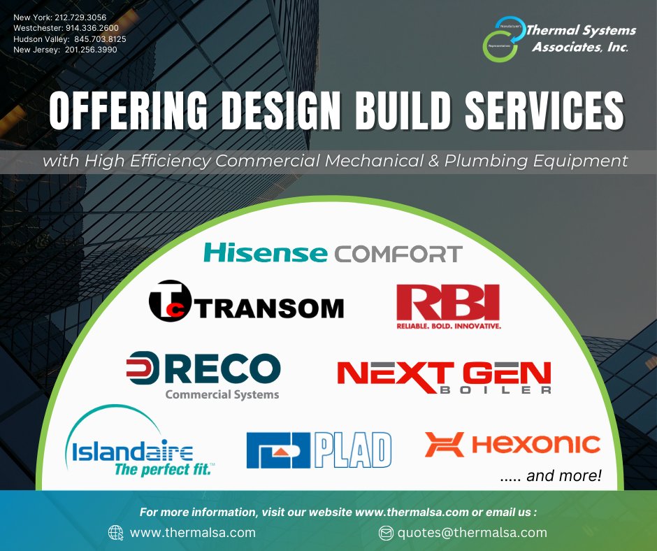 Thermal Systems Associates, Inc (@thermalsainc) on Twitter photo Thermal Systems Associates is pleased to provide engineered product selections and system design support.
Please send your inquiries to your preferred Thermal Systems Associates Sales Engineer or info@thermalsa.com Thermal Systems Associates is pleased to provide engineered product selections and system design support.
Please send your inquiries to your preferred Thermal Systems Associates Sales Engineer or info@thermalsa.com
