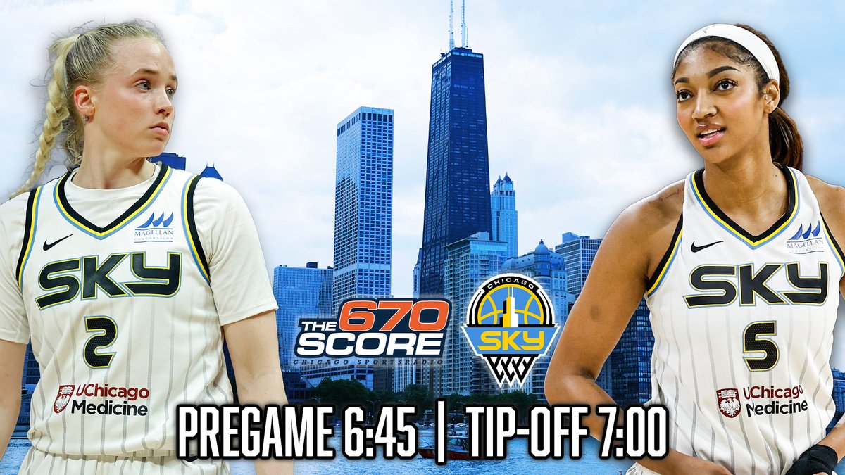 670 The Score (@670thescore) on Twitter photo 🚨 TONIGHT! 🚨
It's the first-ever Chicago Sky broadcast on The Score, as they host the New York Liberty in their home opener!
Tune in:
⏰ 6:45 pm pregame
🎙️ <a href="/KylenMills/">Kylen Mills</a>, <a href="/leilarahimi/">Leila Rahimi</a> & <a href="/AlyssaBergamini/">Alyssa Bergamini</a>
📻 670 AM, 104.3 FM HD-2
📱 Audacy app 🚨 TONIGHT! 🚨
It's the first-ever Chicago Sky broadcast on The Score, as they host the New York Liberty in their home opener!
Tune in:
⏰ 6:45 pm pregame
🎙️ <a href="/KylenMills/">Kylen Mills</a>, <a href="/leilarahimi/">Leila Rahimi</a> & <a href="/AlyssaBergamini/">Alyssa Bergamini</a>
📻 670 AM, 104.3 FM HD-2
📱 Audacy app