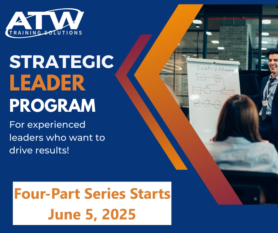 ATW_Training's tweet photo. Ready to elevate your leadership? Join our four-part series for experienced leaders to drive results and impact! 🌟 Starts: June 5, 2025 – 1:00 PM – 4:00 PM. Don’t miss out—register today! https://t.co/FqnsklQvrz 
#LeadershipDevelopment #ATWTraining https://t.co/keowI6zvp3