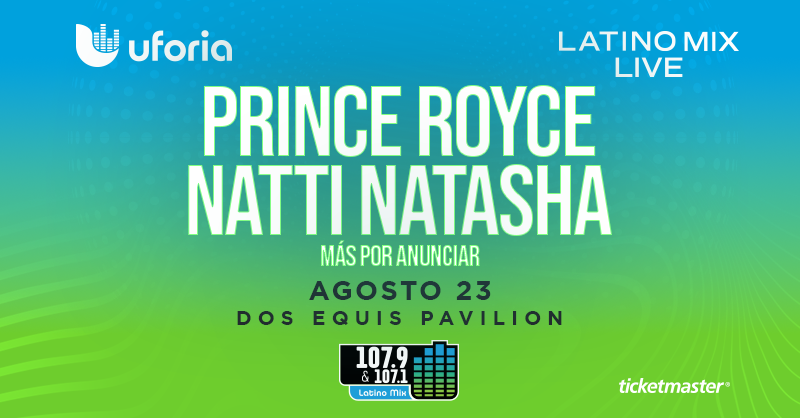 DosXXPavilion's tweet photo. ‼️ON SALE NOW‼️ This summer we’re dancing with @NattiNatasha y @PrinceRoyce y más en el #UforiaLatinoMixLive at Dos Equis Pavilion on Saturday, August 23! 👯 🎫 https://t.co/dB7sg1xtbU https://t.co/06tHqeGsVU