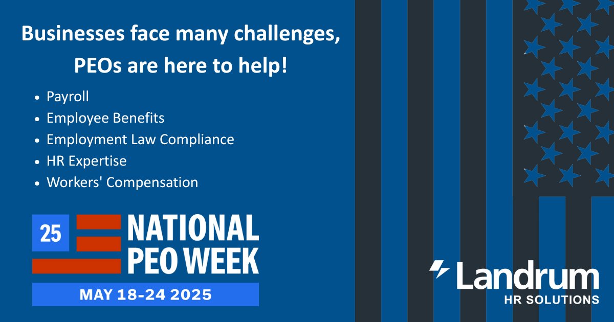 From payroll to employee benefits and compliance, Landrum HR Solutions handles HR tasks so you can lead, grow, and thrive. #NationalPEOWeek