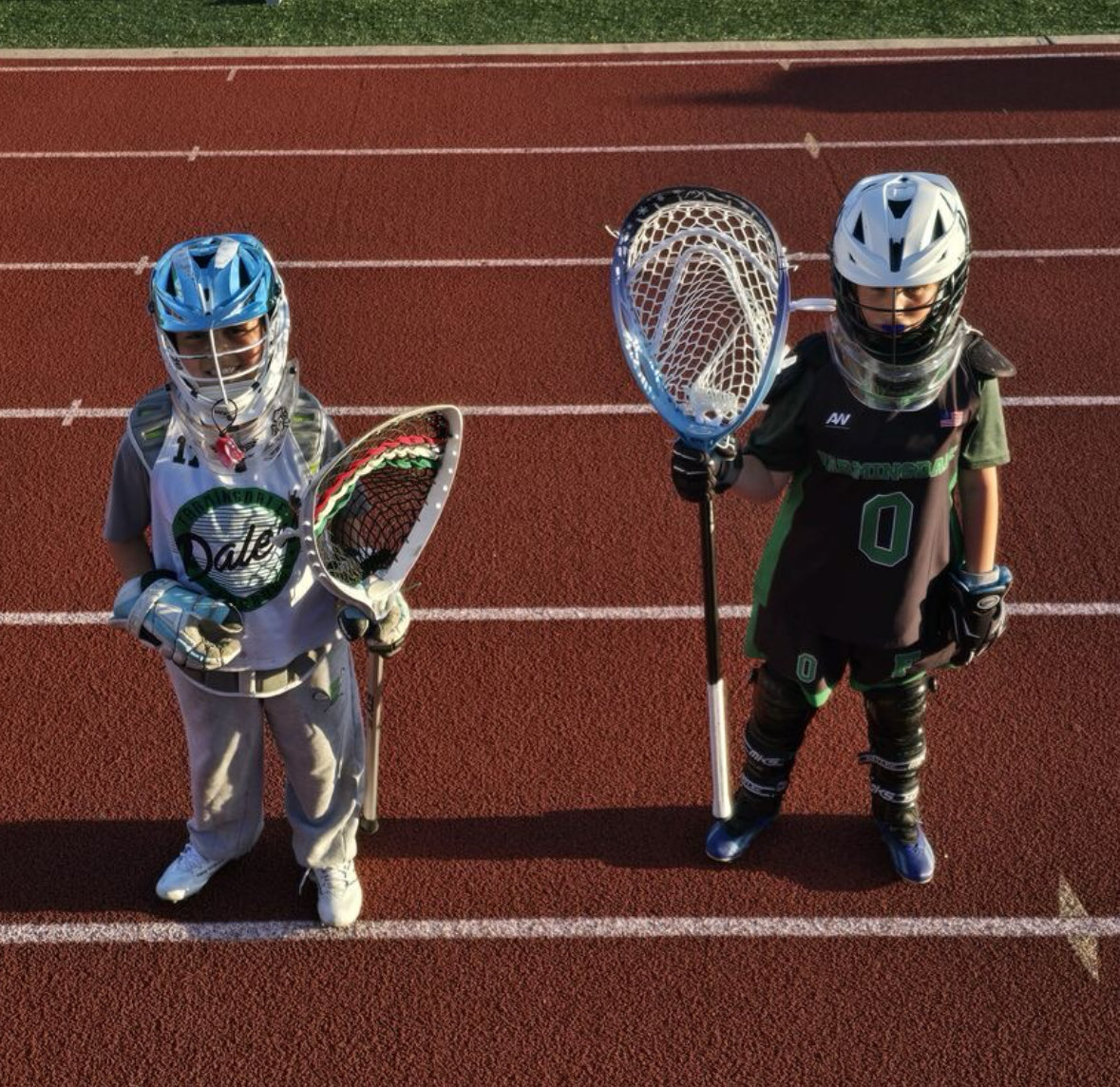 The future is bright for the ⁦<a href="/Gaghan201/">Gaggle of Gaghans 2024-2025</a>⁩ Farmingdale lacrosse goalies! 💚🥍🤍🥍⁦<a href="/FarmingdaleLax/">Farmingdale Lax</a>⁩ ⁦<a href="/SEM_Dalers/">SEM Dalers</a>⁩