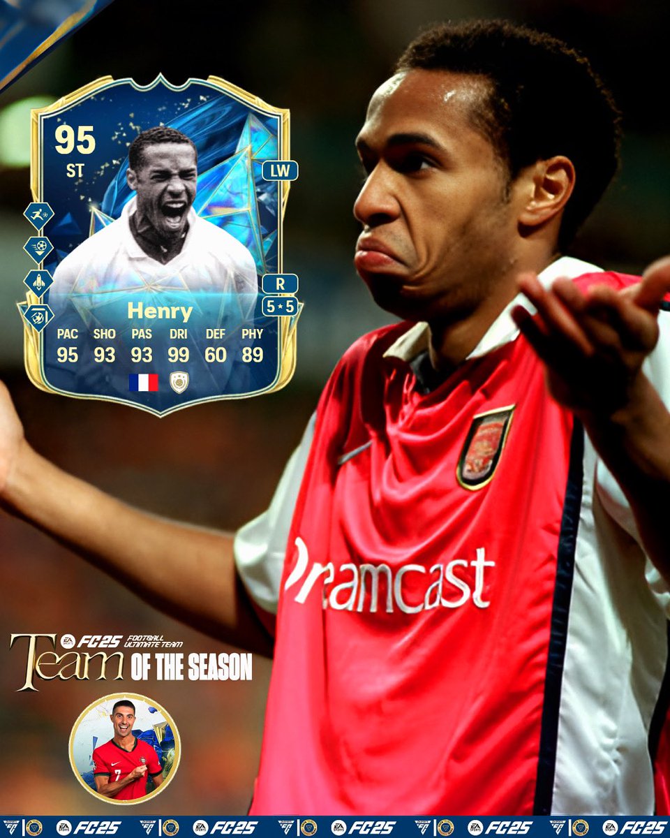 🚨 THIERRY HENRY EVO: 92 ➡️ 95

📈 Evolução completa:
✅ Passo 1 – Unlock the Dribble 🕺
✅ Passo 2 – Finesse Shot (Passe da Temporada) 🎯
✅ Passo 3 – TOTS+ (Estética) ✨
✅ Passo 4 – Taça TOTS Serie A 🇮🇹🔥

#fc25 #ultimateteam  #icon #henry #legend #streamer #johnnybgoode92 #fy