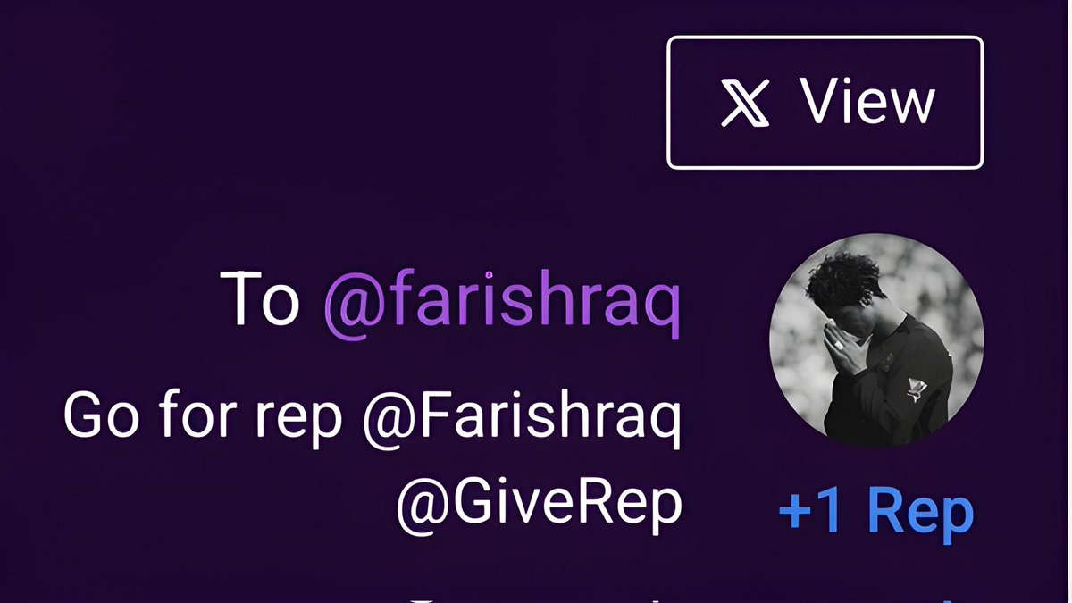 Let's farm and earn together 🚀

1 Like = 1 $REP 
1 Repost = 1 $REP
1 Comment <a href="/GiveRep/">GiveRep</a> =  1 $REP

<a href="/ATTNtoken/">Attention 👁️</a> <a href="/GiveRep/">GiveRep</a>
