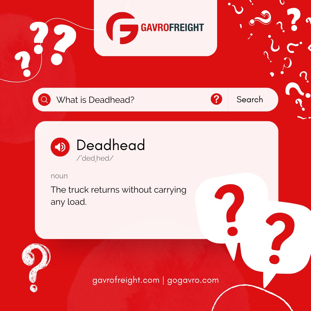 gavrofreight's tweet image. 🚛 Logistics Lingo 101: What is Deadhead?

It’s when a truck returns without any cargo an empty trip that adds cost without delivery.

At Gavro Freight, we optimize routes to minimize deadhead miles and boost efficiency.

#Deadhead #LogisticsTerms #FreightKnowledge #GavroFreight