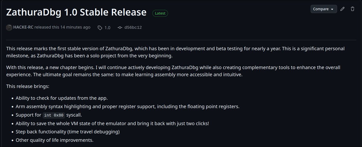 ZathuraDbg is finally out of beta!