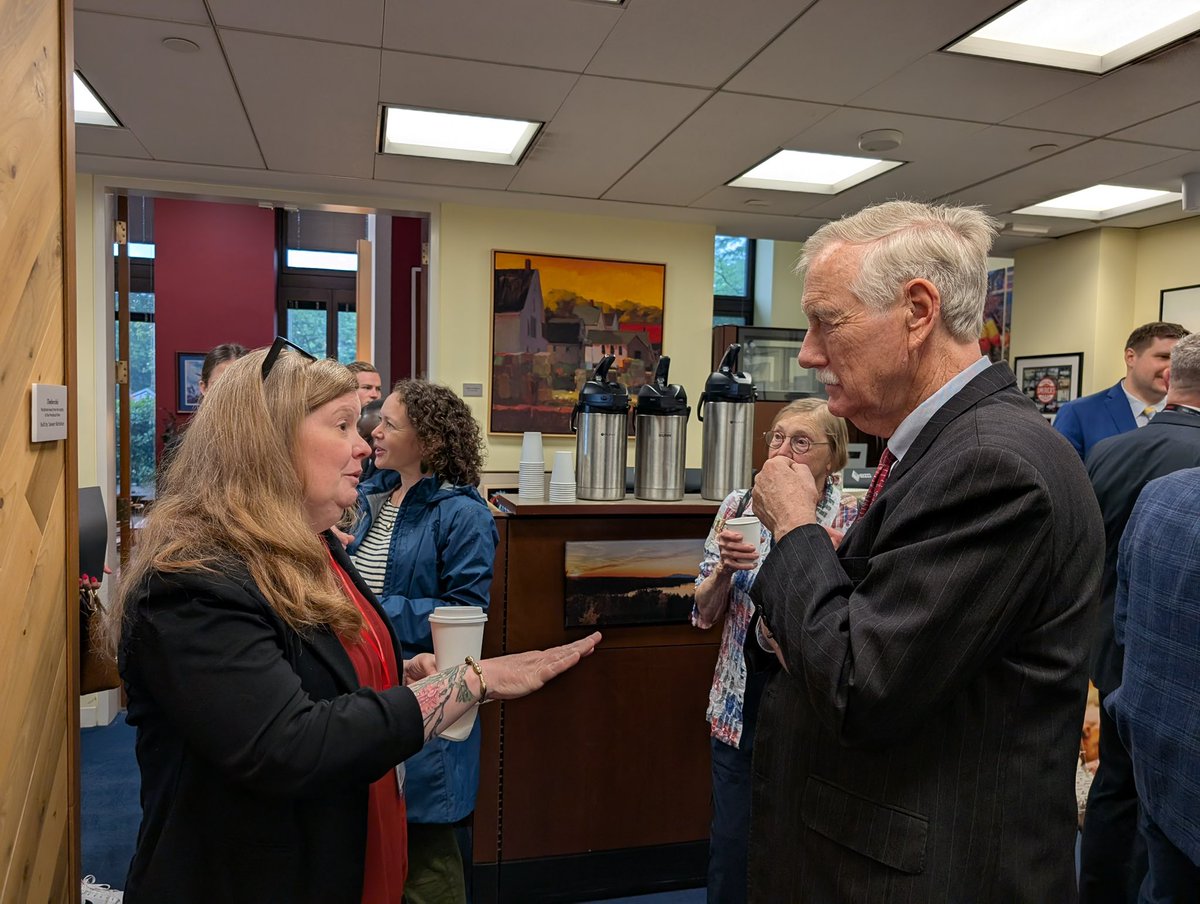 The Leukemia & Lymphoma Society - Policy Advocacy (@llsadvocacy) on Twitter photo Thank you, <a href="/SenAngusKing/">Senator Angus King</a> for meeting with blood cancer advocates like Kristin this morning! Thank you, <a href="/SenAngusKing/">Senator Angus King</a> for meeting with blood cancer advocates like Kristin this morning!